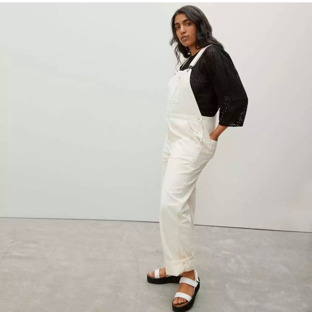 NWT Everlane canvas overalls size 6 medium